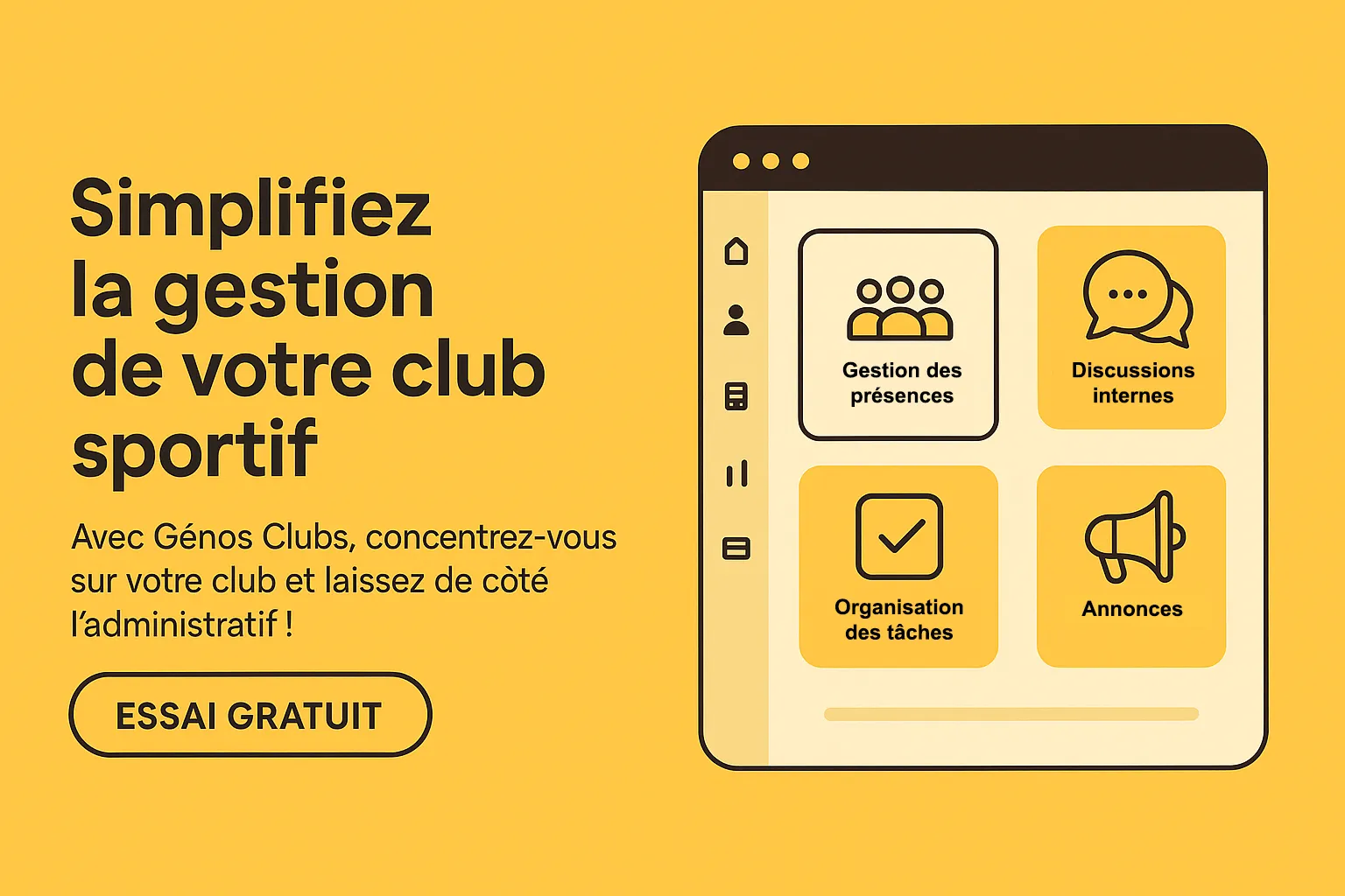 Genos Clubs demande d'essai