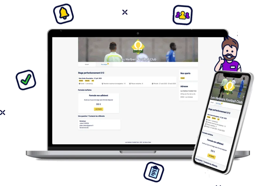 Visibilité externe pour promouvoir ton club